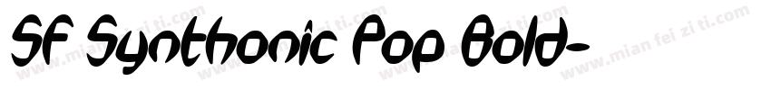 SF Synthonic Pop Bold字体转换